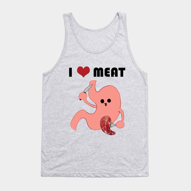 I love meat Tank Top by BaitongggN